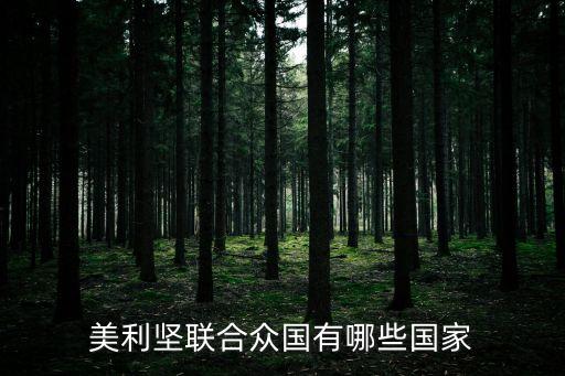 美利堅聯(lián)合眾國有哪些國家