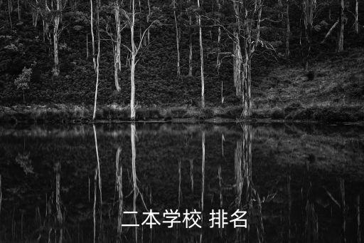  二本學校 排名