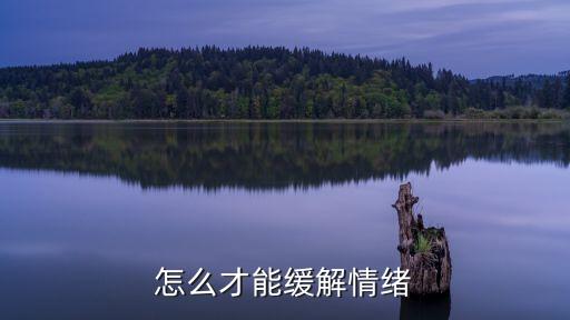 怎么才能緩解情緒