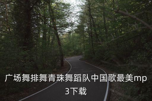 廣場舞排舞青珠舞蹈隊(duì)中國歌最美m(xù)p3下載