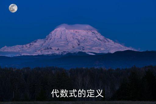 代數式的定義，什么是代數式