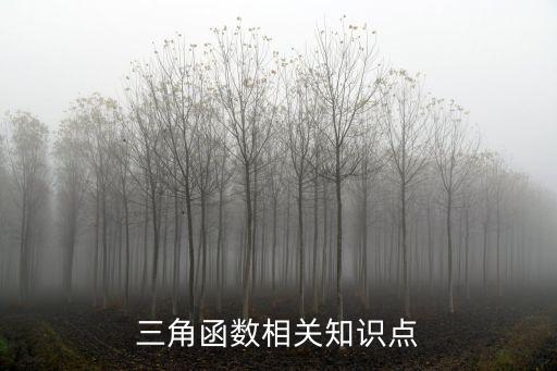 三角函數知識點歸納總結，高三復習三角函數的重要知識點和幾道典型例題