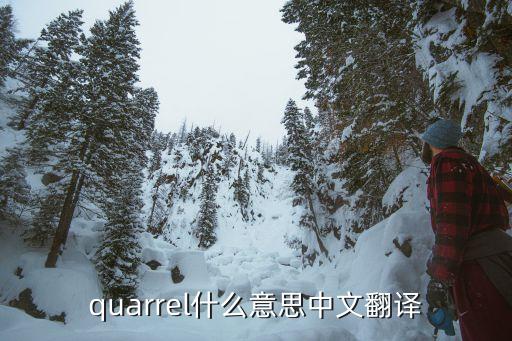 quarrel什么意思中文翻譯