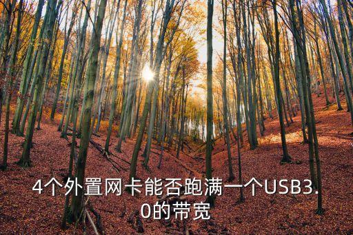 4個外置網(wǎng)卡能否跑滿一個USB3.0的帶寬