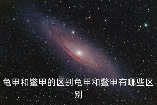 龜甲和鱉甲的區別龜甲和鱉甲有哪些區別