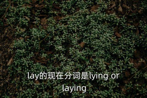 lay的現(xiàn)在分詞，lay的現(xiàn)在分詞是lying or laying