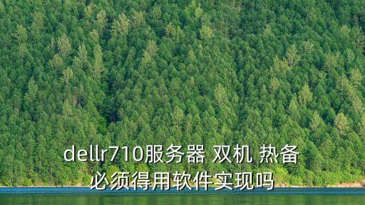 dellr710服務器 雙機 熱備必須得用軟件實現嗎