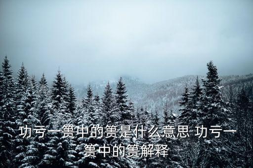 功虧一簣的意思,關于功虧一簣的五個問題
