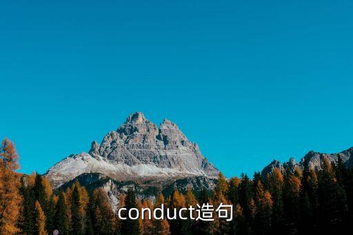 conduct造句