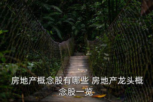  房地產(chǎn)概念股有哪些 房地產(chǎn)龍頭概念股一覽