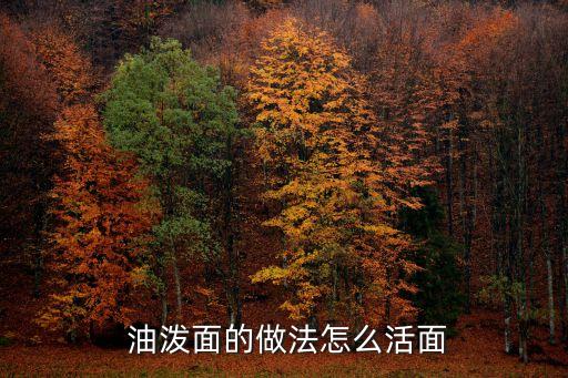 油潑面的做法怎么活面