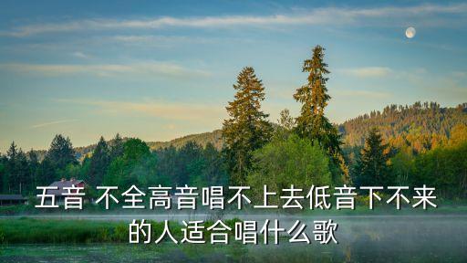  五音 不全高音唱不上去低音下不來的人適合唱什么歌