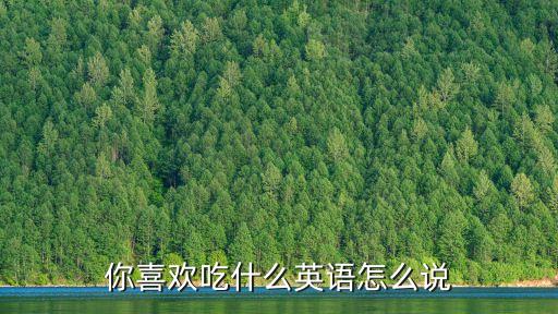 你喜歡吃什么英語怎么說