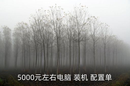 5000元左右電腦 裝機(jī) 配置單