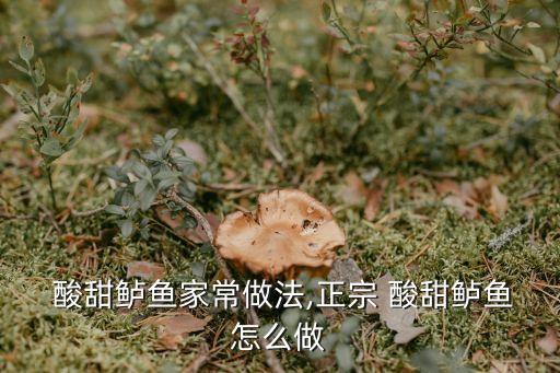  酸甜鱸魚家常做法,正宗 酸甜鱸魚怎么做