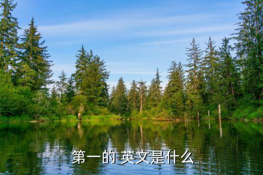  第一的 英文是什么