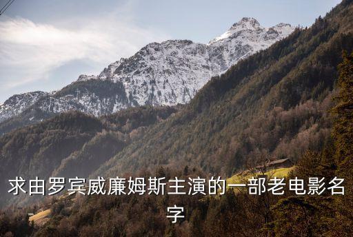 求由羅賓威廉姆斯主演的一部老電影名字