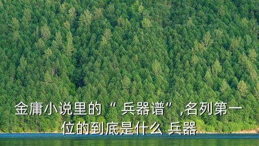 兵器譜,武林秘史