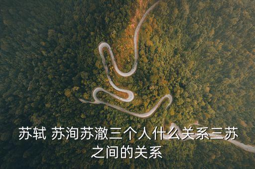 蘇軾蘇洵蘇轍三人的關(guān)系,蘇氏父子三人齊名蘇三