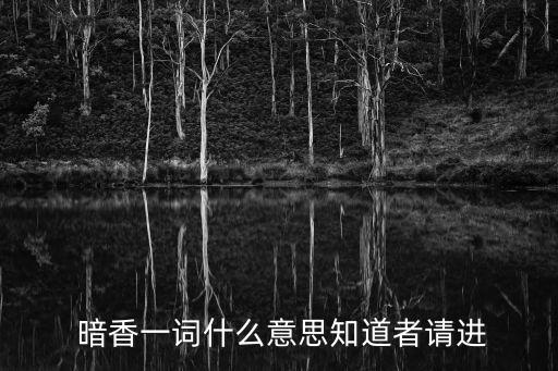 暗香的意思,暗香指梅花的清香以梅花擬人擬己