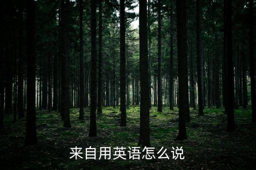 來自的英語，來自用英語怎么說