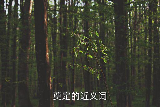 奠定的近義詞