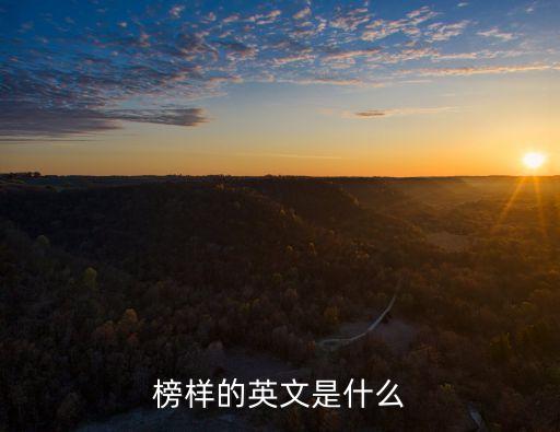 榜樣的英文是什么