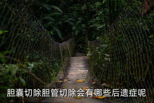 膽囊切除膽管切除會有哪些后遺癥呢