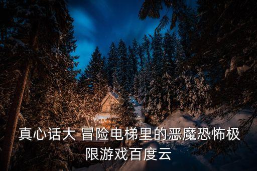  真心話大 冒險電梯里的惡魔恐怖極限游戲百度云