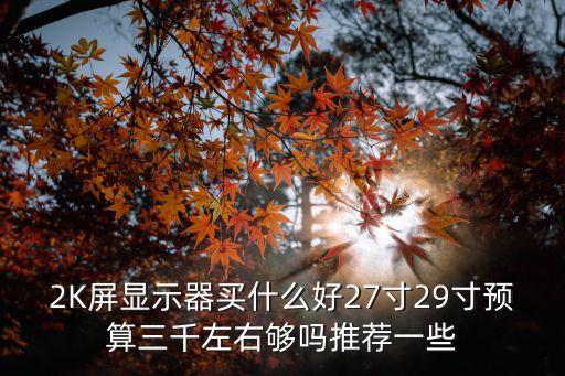 2k顯示器，2K屏顯示器買什么好27寸29寸預(yù)算三千左右夠嗎推薦一些