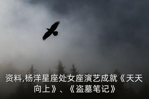 楊洋資料,楊洋星座處女座演藝成就《天天向上》、《盜墓筆記》