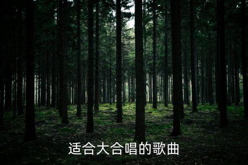 適合大合唱的歌曲