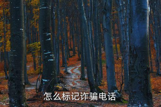 怎么標記詐騙電話