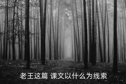  老王這篇 課文以什么為線索