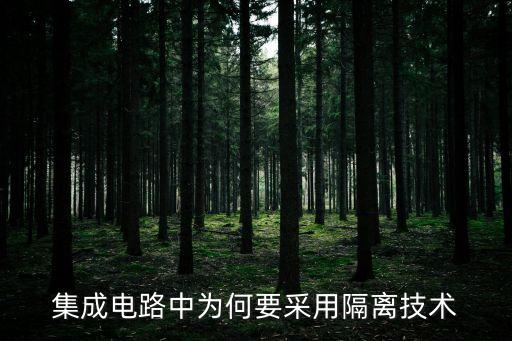 集成電路中為何要采用隔離技術