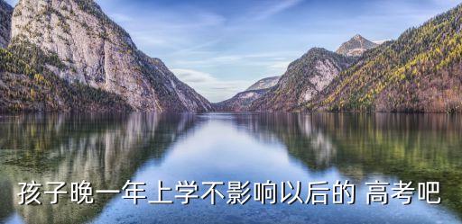 孩子晚一年上學不影響以后的 高考吧