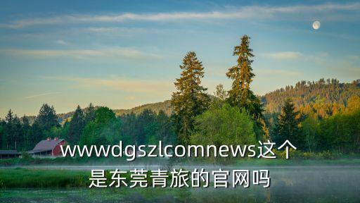 wwwdgszlcomnews這個是東莞青旅的官網嗎