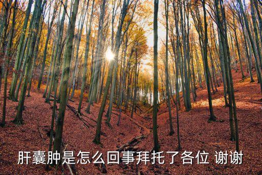 肝囊腫是怎么回事拜托了各位 謝謝