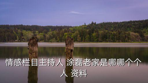 情感欄目主持人 涂磊老家是哪哪個(gè)個(gè)人 資料