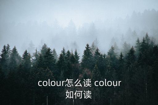  colour怎么讀 colour如何讀