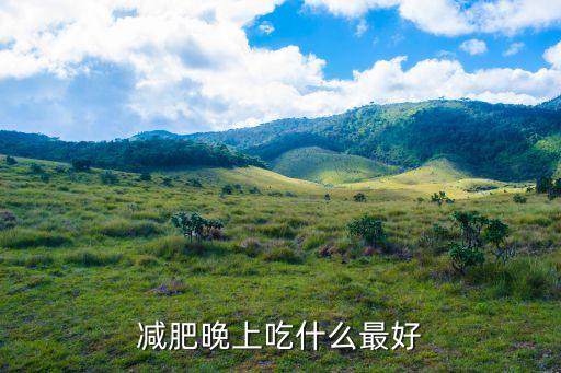 減肥晚飯吃什么好，晚飯吃什么減肥