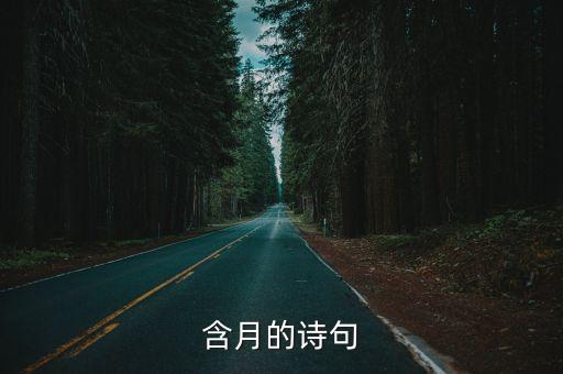 帶月的詩，帶有月字的詩句