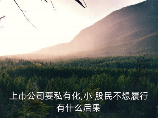 小股民,達拉斯到禮堂上市公司私有化和收購私人公司是一樣的