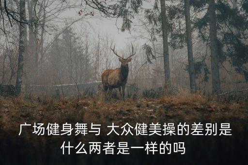  廣場健身舞與 大眾健美操的差別是什么兩者是一樣的嗎