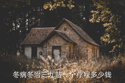 三九貼時間，冬病冬治三九貼一個療程多少錢