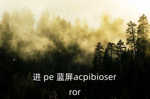 進pe藍屏,電腦出現藍屏病例怎么辦?解決方案教程