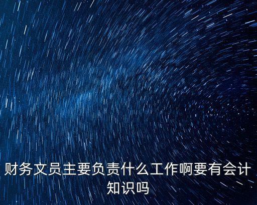 財務文員，財務文員是干什么的