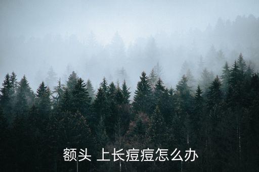 額頭 上長痘痘怎么辦