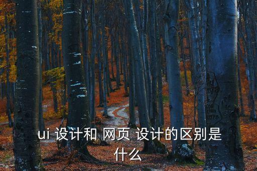 ui網頁設計,網頁設計包括頁面布局和界面設計