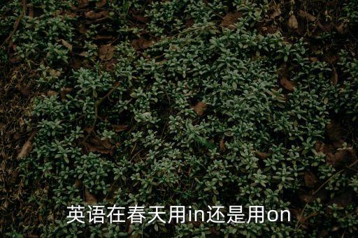 英語在春天用in還是用on